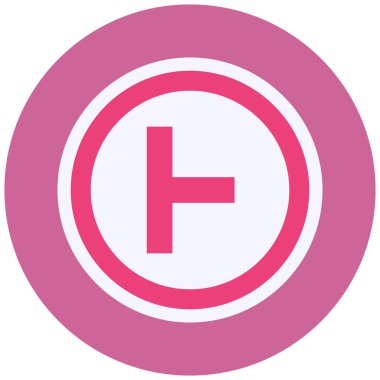 road sign. trendy flat color design icon template for web mobile apps 