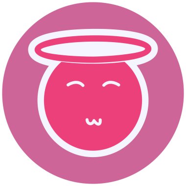 Melek. Web simgesi basit illüstrasyon