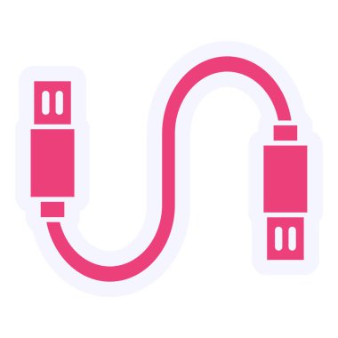 usb simgesinin vektör illüstrasyonu 