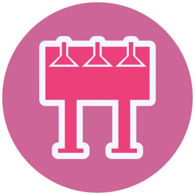 reklam panosu modern ikon vektör illüstrasyonu