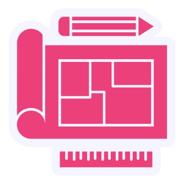 vector illustration of plan 