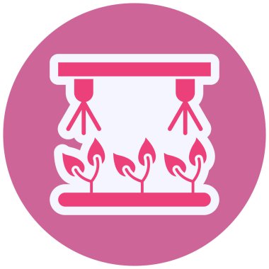 eşsiz çiçek vektör simgesi