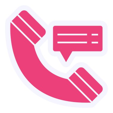 Konuş. Web simgesi basit illüstrasyon