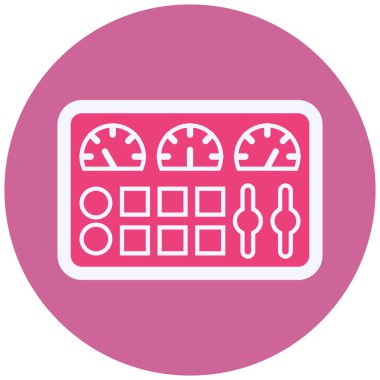 Kontrol Paneli simgesinin vektör illüstrasyonu