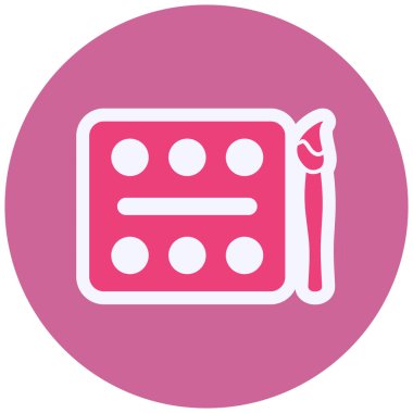 Dikiş. Web simgesi basit illüstrasyon