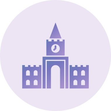 bina simgesi, vektör illüstrasyonu