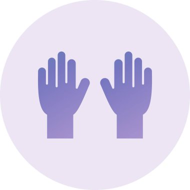 Eldiven. Web simgesi basit illüstrasyon