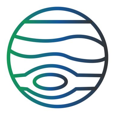 Jupiter  web icon simple design