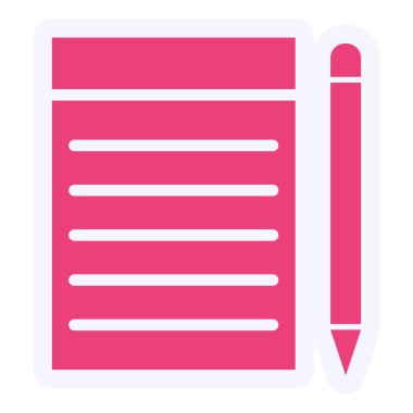 Belge. Web simgesi basit illüstrasyon