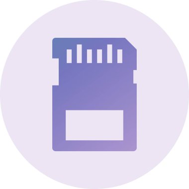 mirco SD card icon, web illustration