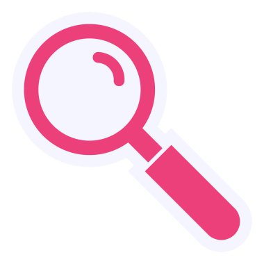 magnifying glass, web icon simple illustration