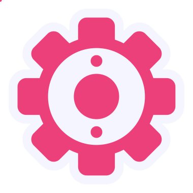 Teçhizat Web simgesi basit illüstrasyon