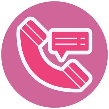 Konuş. Web simgesi basit illüstrasyon