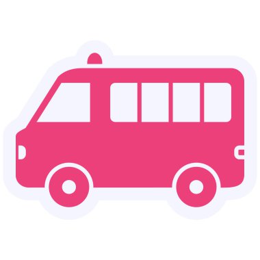 Ambulansın vektör illüstrasyonu