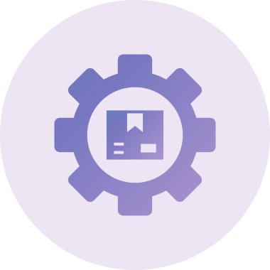 Tedarik Zinciri simgesinin vektör illüstrasyonu