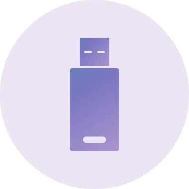 usb simgesinin vektör illüstrasyonu 