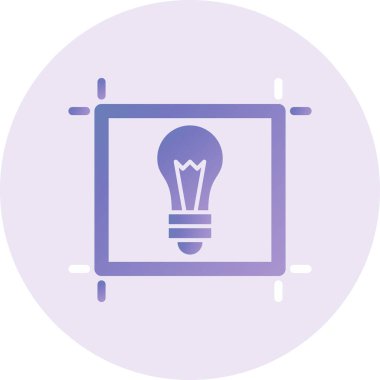 Fikir Vektörü Kabartma Simgesi Tasarımı 