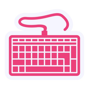 Klavye Vektörü Simge Tasarımı 