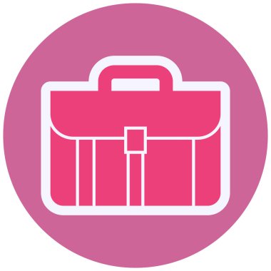 evrak çantası simgesi, vektör illüstrasyonu 