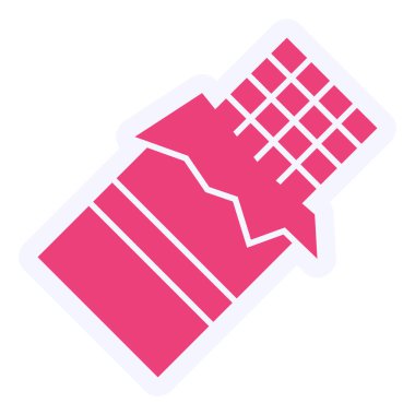 Choclate Çubuğu modern simge vektör illüstrasyonu