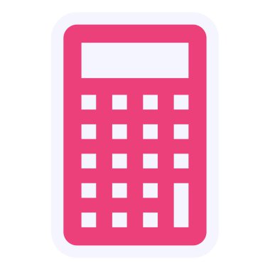 hesap makinesi web simgesi, basit vektör illüstrasyonu