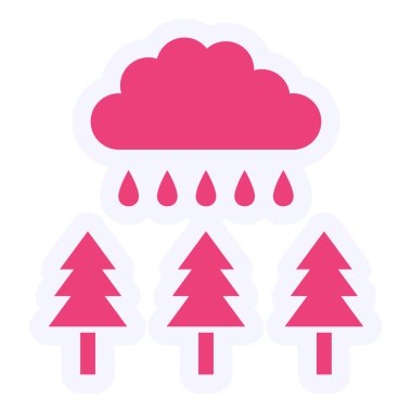 Hava durumu. Web simgesi basit tasarım