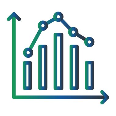 İstatistik simgesinin vektör illüstrasyonu
