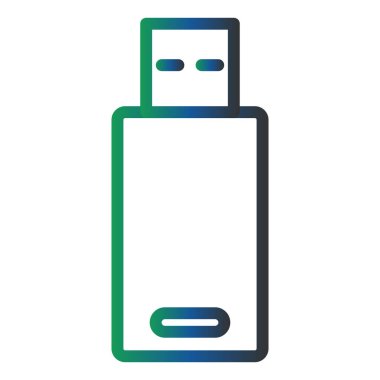 usb simgesinin vektör illüstrasyonu 