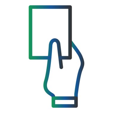 Penalty Card, soccer, football concept icon 