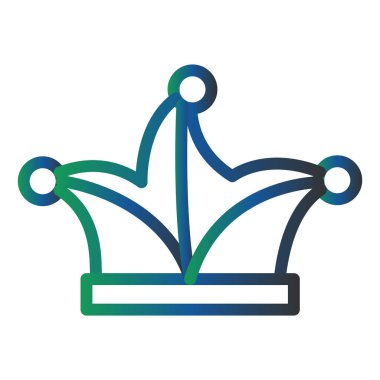 taç simgesi vektör illüstrasyonu