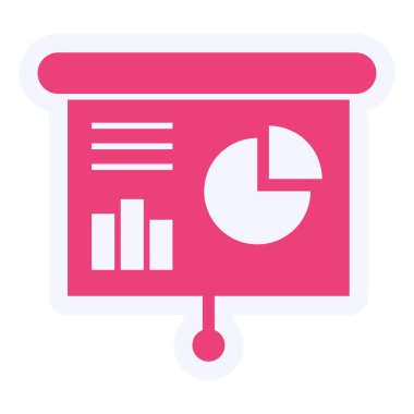 Sunum Simgesi Vektör illüstrasyonu