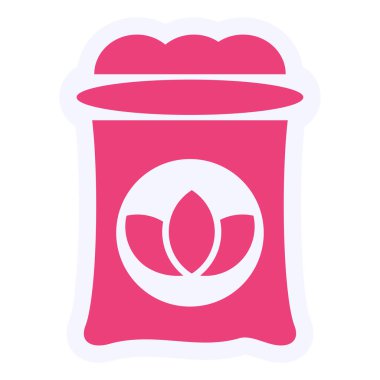 Çiçek. Web simgesi basit illüstrasyon