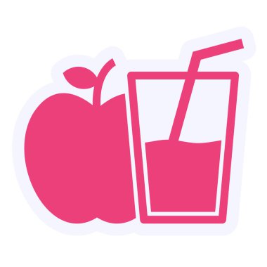 apple juice. web icon simple illustration