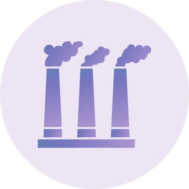 Fabrika simgesi vektör illüstrasyonu