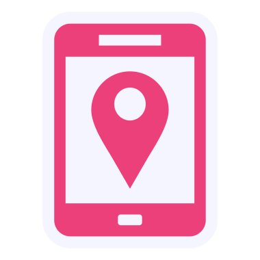 location pin map icon vector isolated illustration