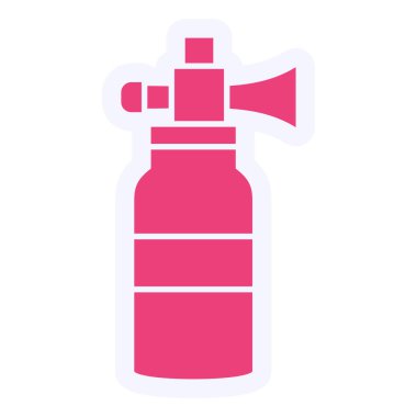 Su şişesi ikonu. Web için gaz söndürücü vektör simgelerinin basit bir gösterimi