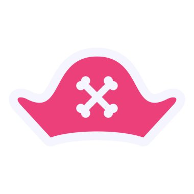 Korsan şapkasının vektör çizimi 