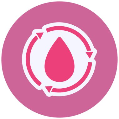 web icon, simple illustration of Recycle sign 