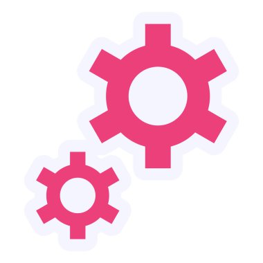 ayarlar vektör simgesi modern illüstrasyon 