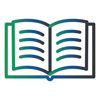 Kitap simgesinin vektör illüstrasyonu 