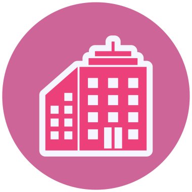 Bina. Web simgesi basit tasarım