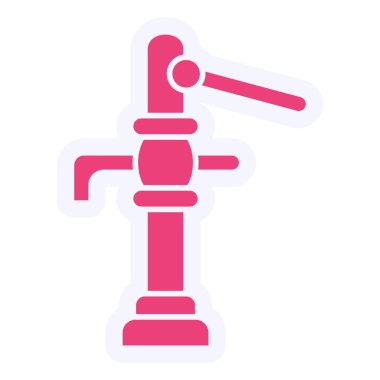 water tap icon. simple illustration of pipe vector icons for web