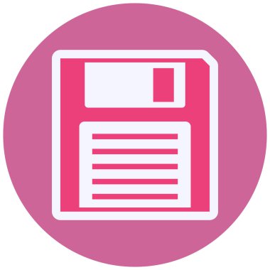 floppy disk icon, vector illustration. Save