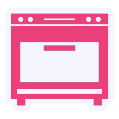 fırın modern simge vektör illüstrasyonu