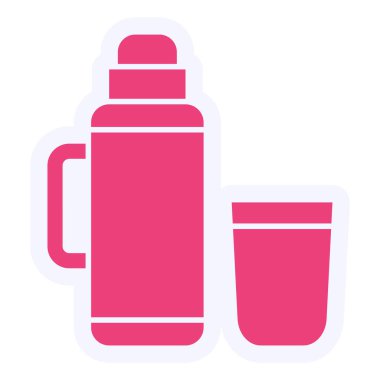 süt şişesi simgesi, vektör illüstrasyonu