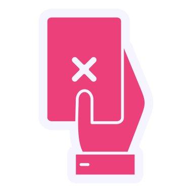 Red Card flat icon