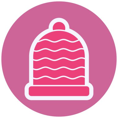 Noel topu ikonu vektör illüstrasyonu