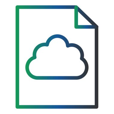 Dosya simgesinin vektör illüstrasyonu