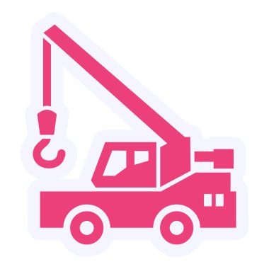 Bir kamyon simgesinin vektör çizimi