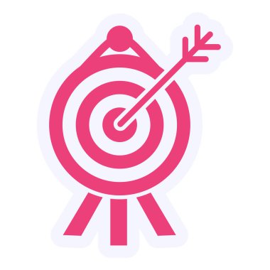 target icon, vector illustration, Archery